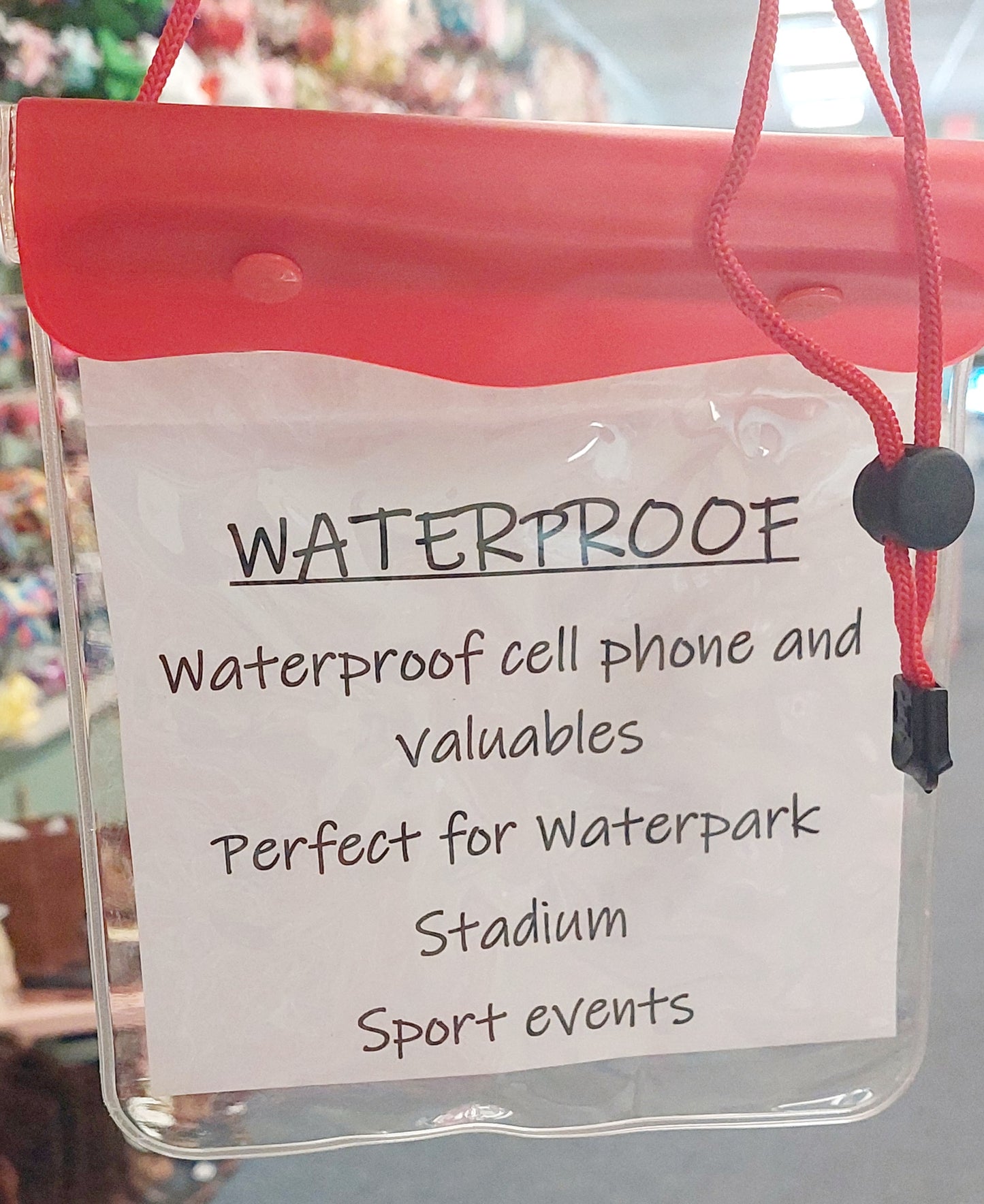 see thru waterproof bag