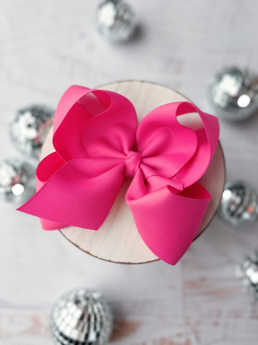 5.5" Oversize Grosgrain Hair Bow | Alligator Clip or Headband
