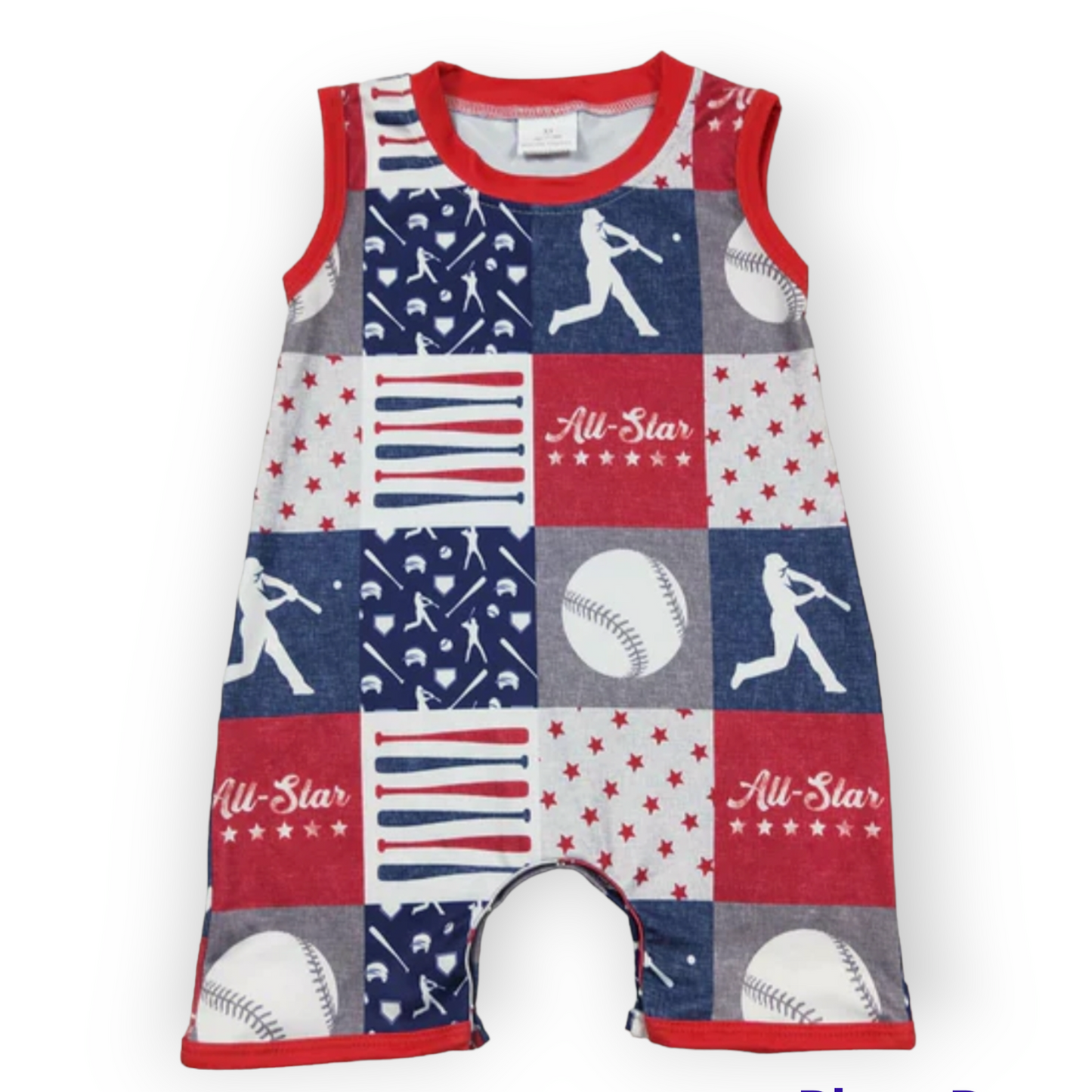 Baseball romper