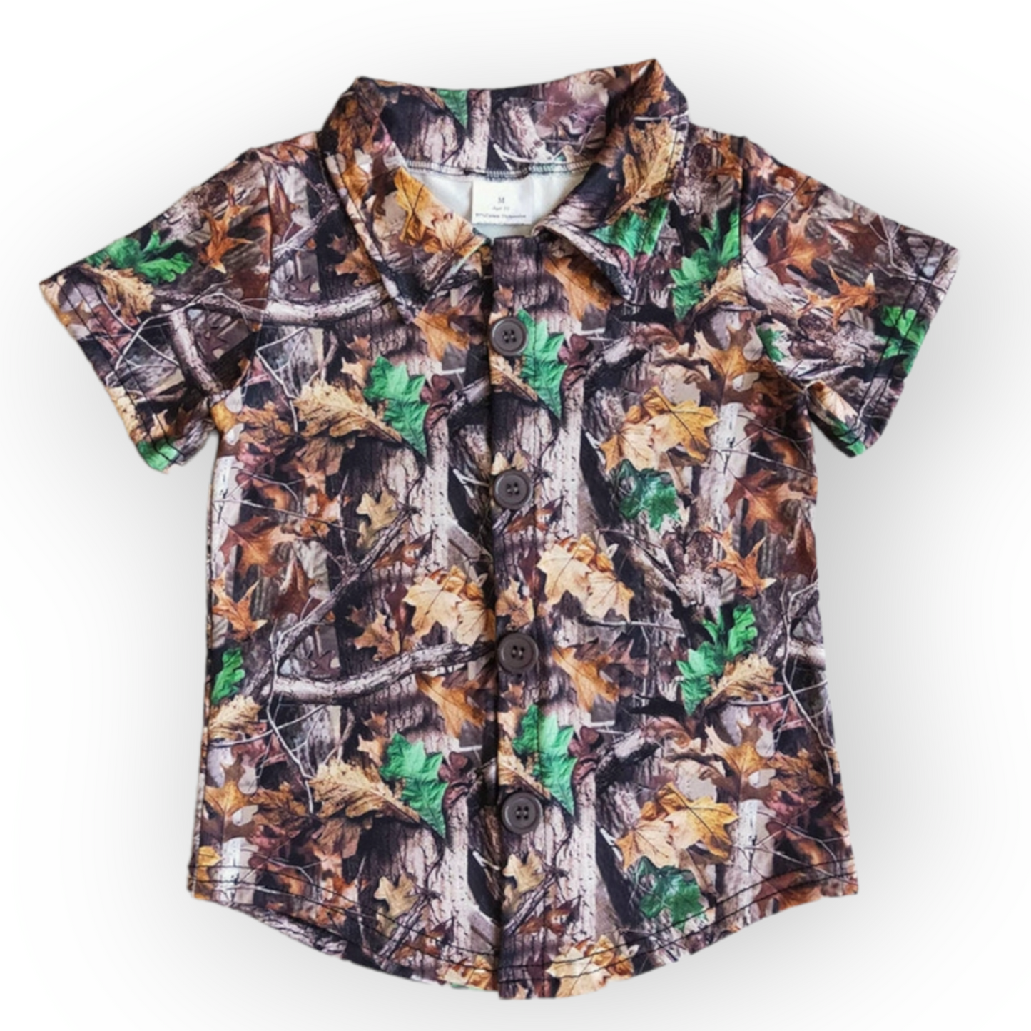 camo button down shirt