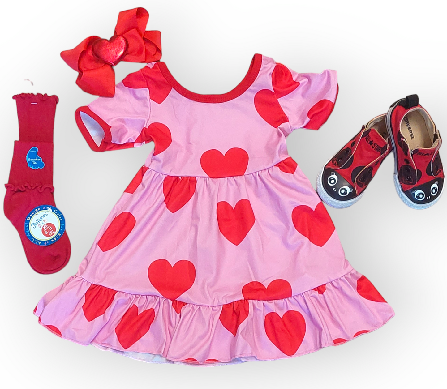 Twirly heart dress