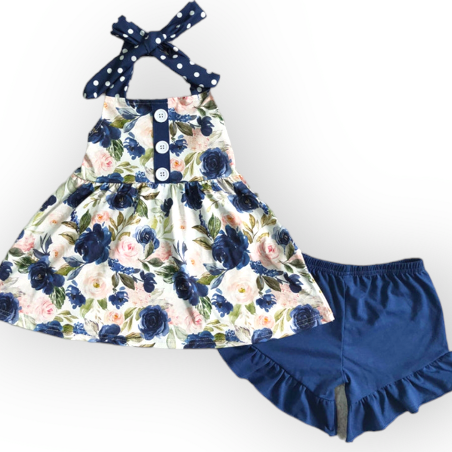 floral halter set