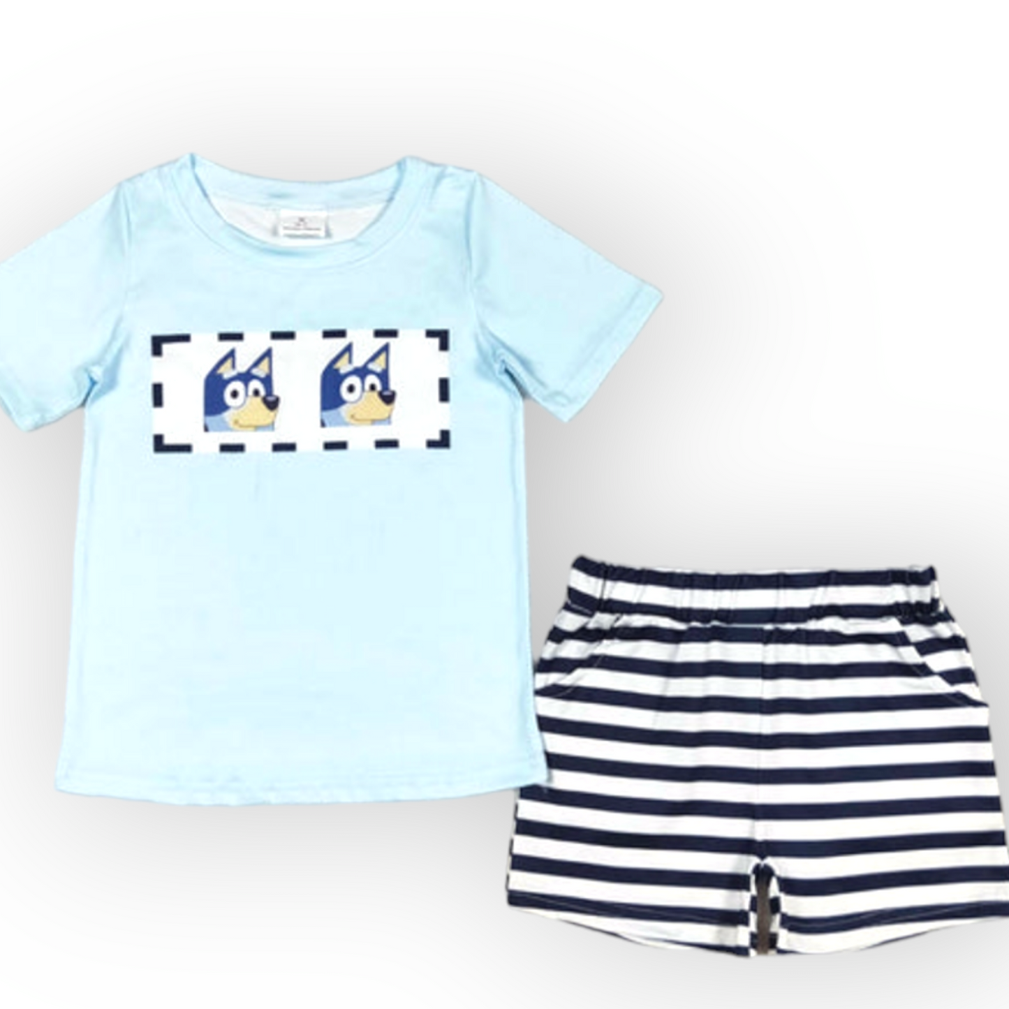 Bluey boy stripes shorts