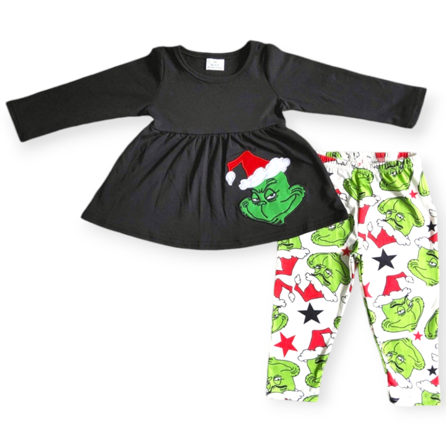 embroidered Grinch set