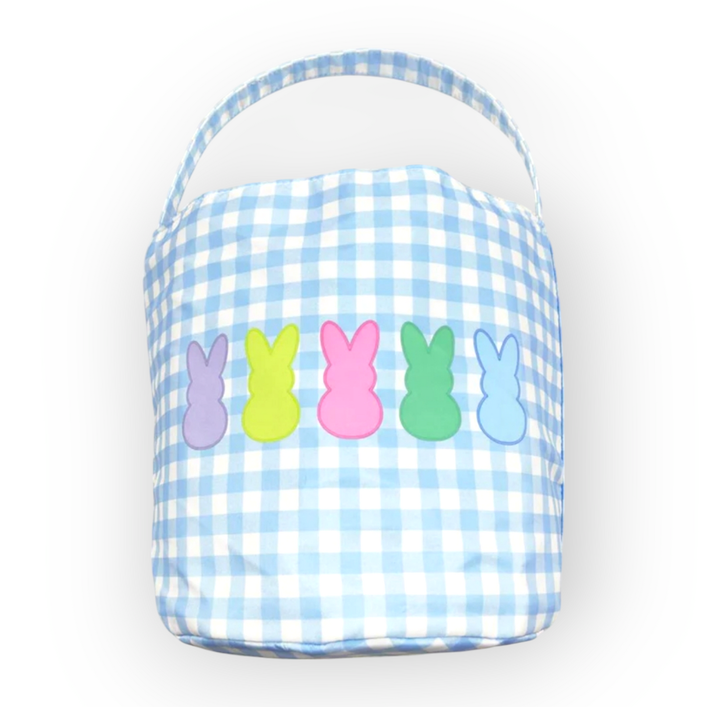 Blue Embroidered Easter basket