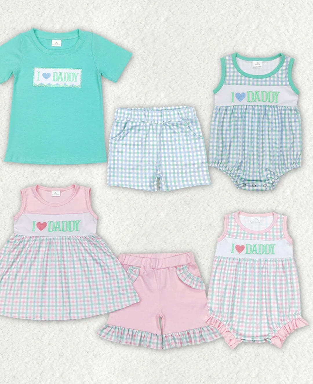 i love dad girls shorts