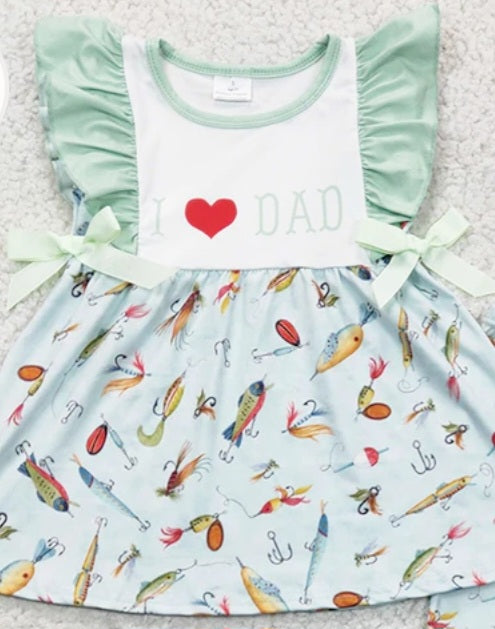 I love dad fishing set
