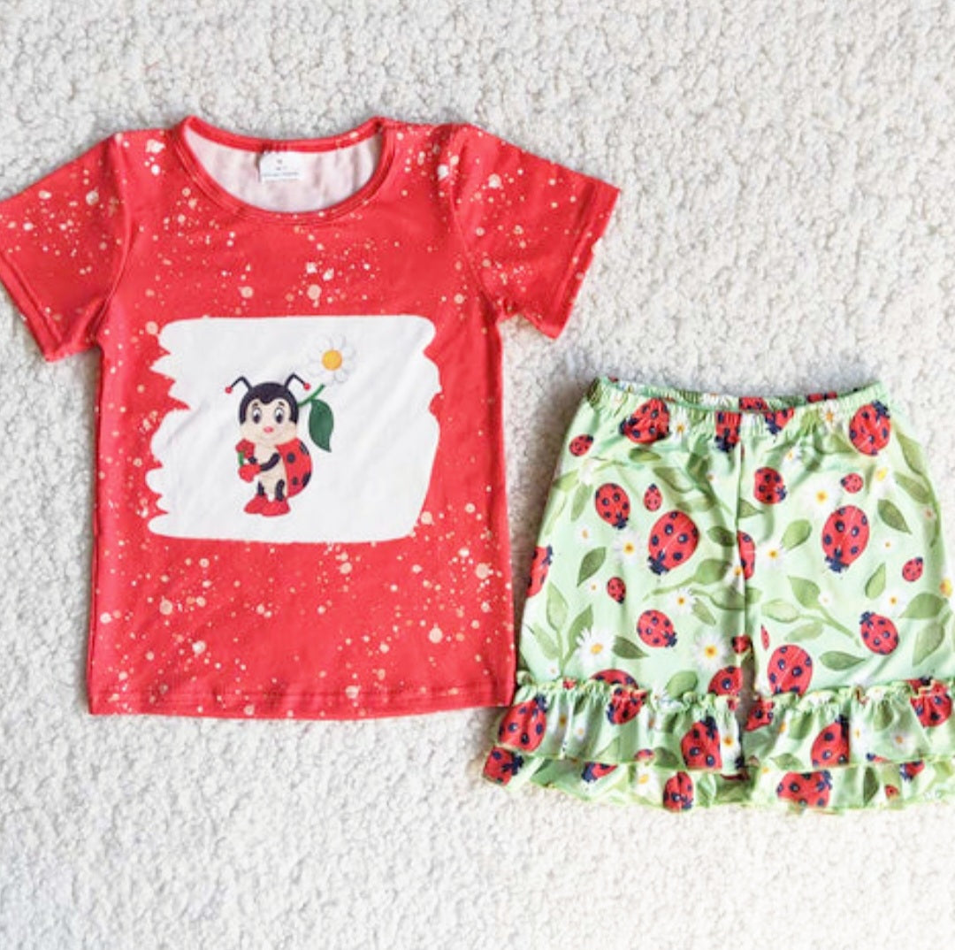 Ladybug short set