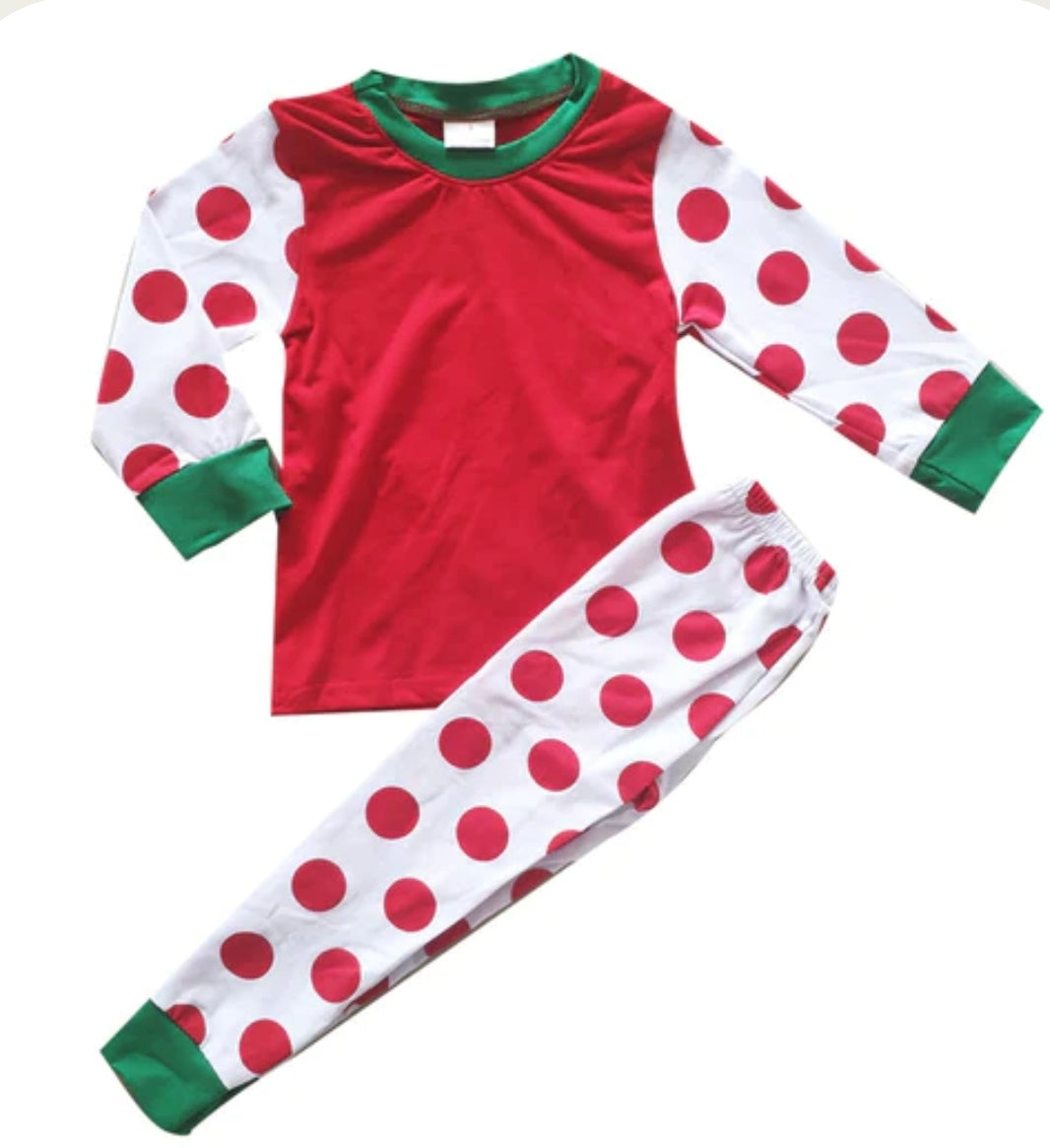 Polka dot pajamas