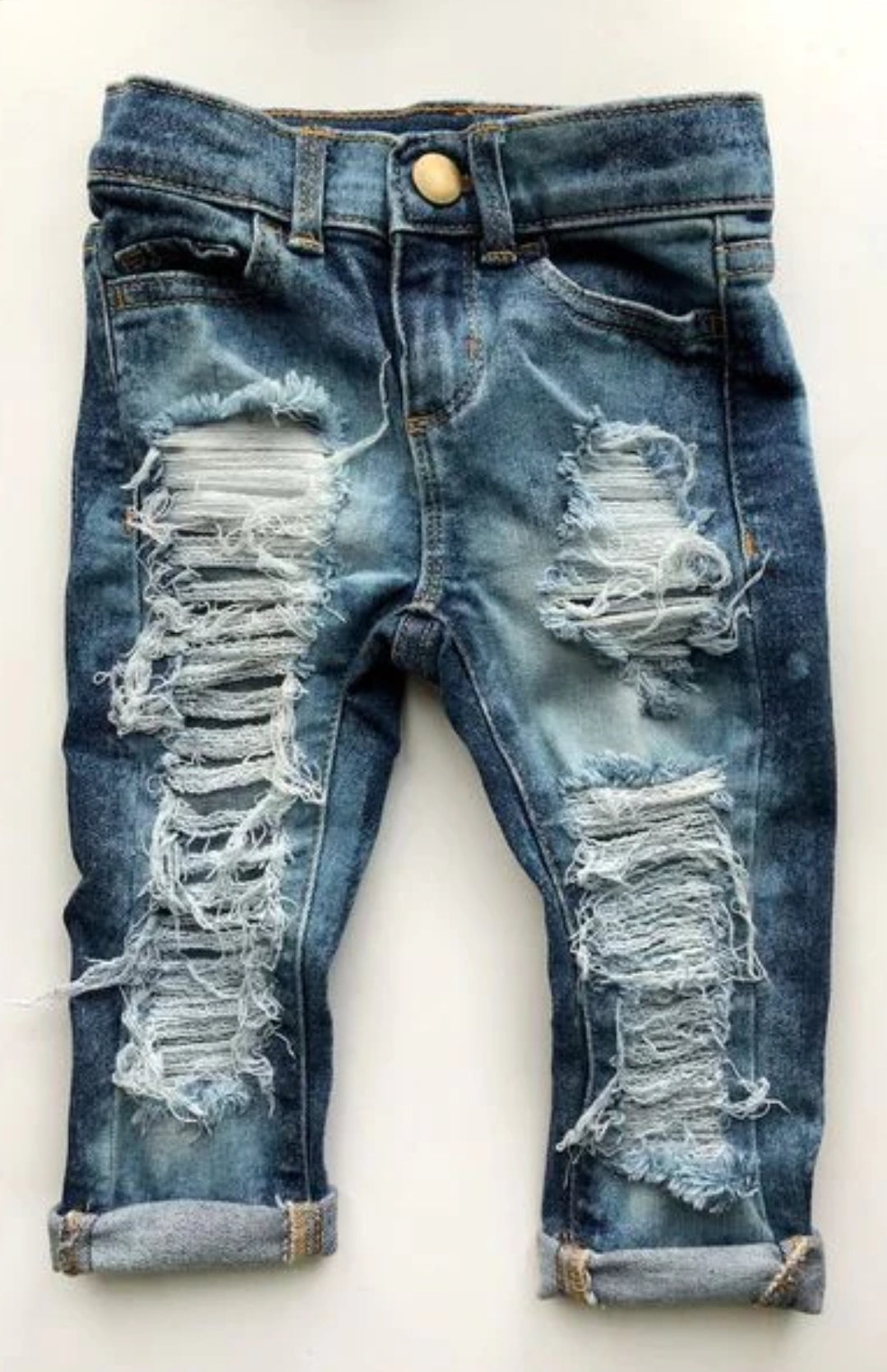 Boys denim distressed jeans