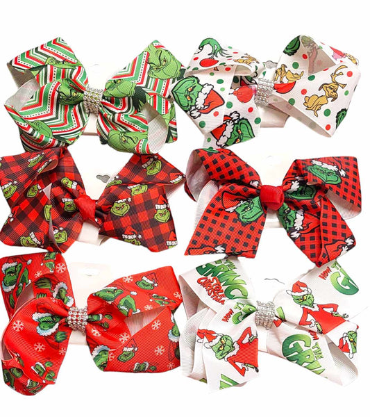 Grinch hairbows