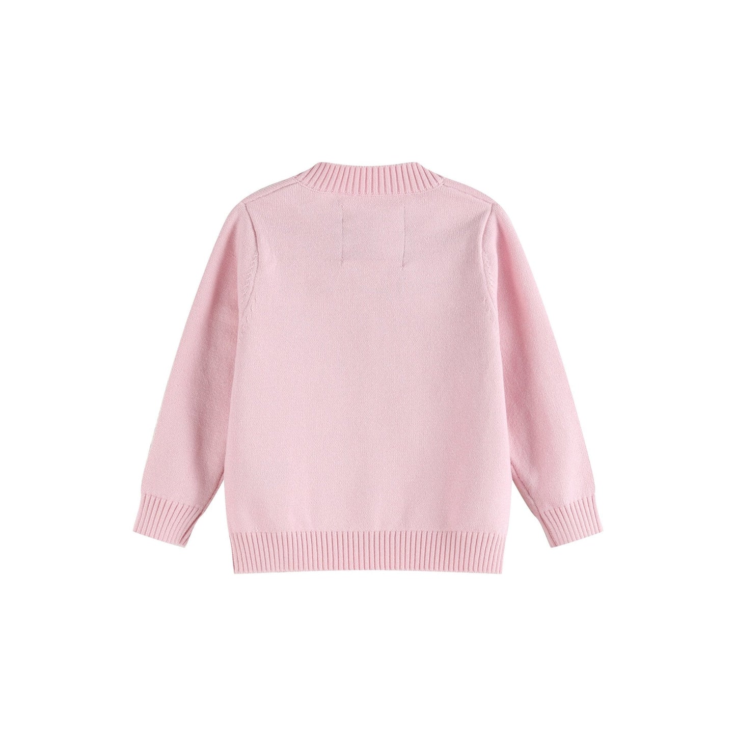 Pink Knit Bunny Cardigan
