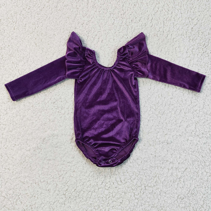 purple velvet leotard with bonus