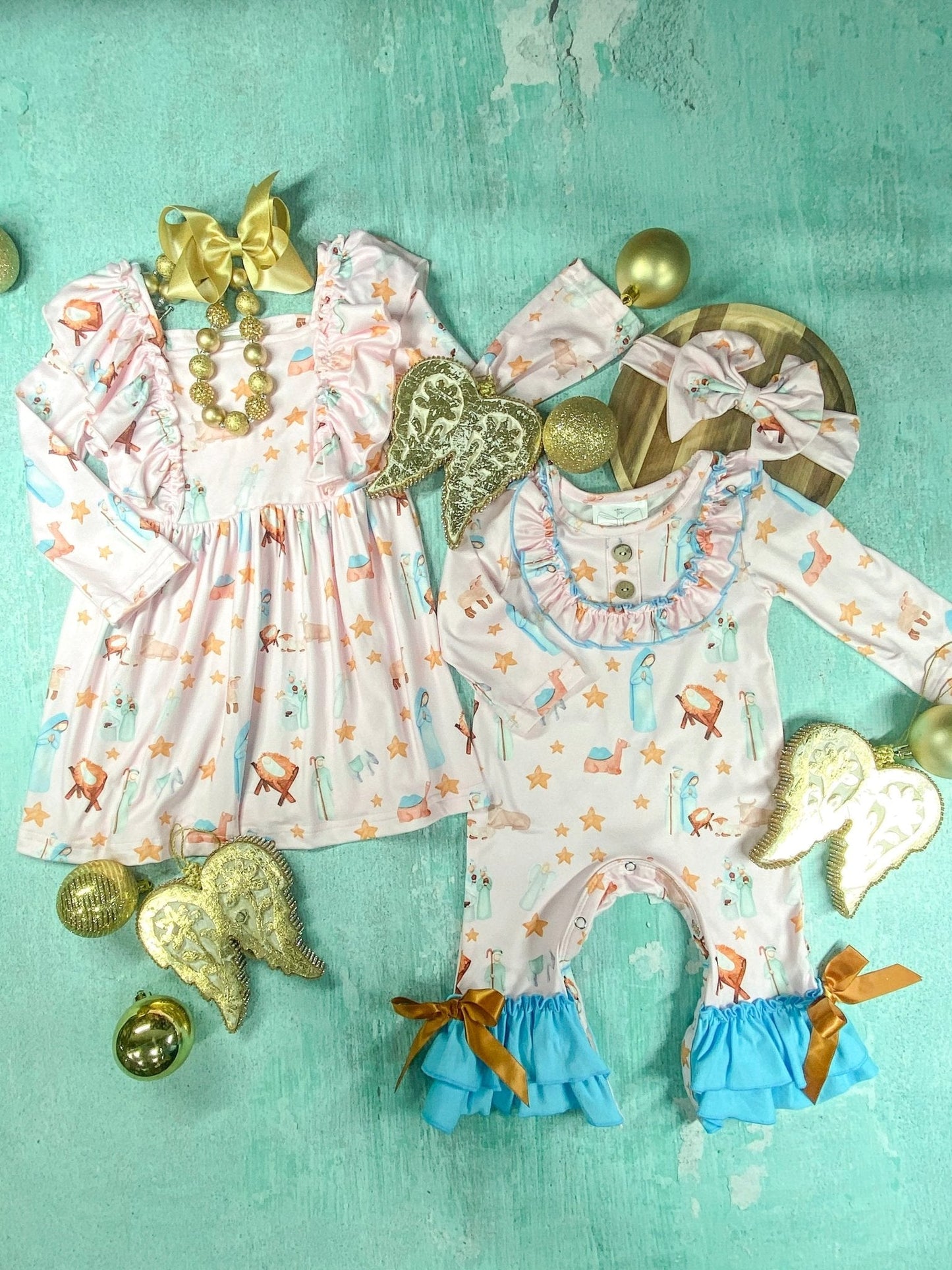 Vintage Nativity Scene Twirl Dress