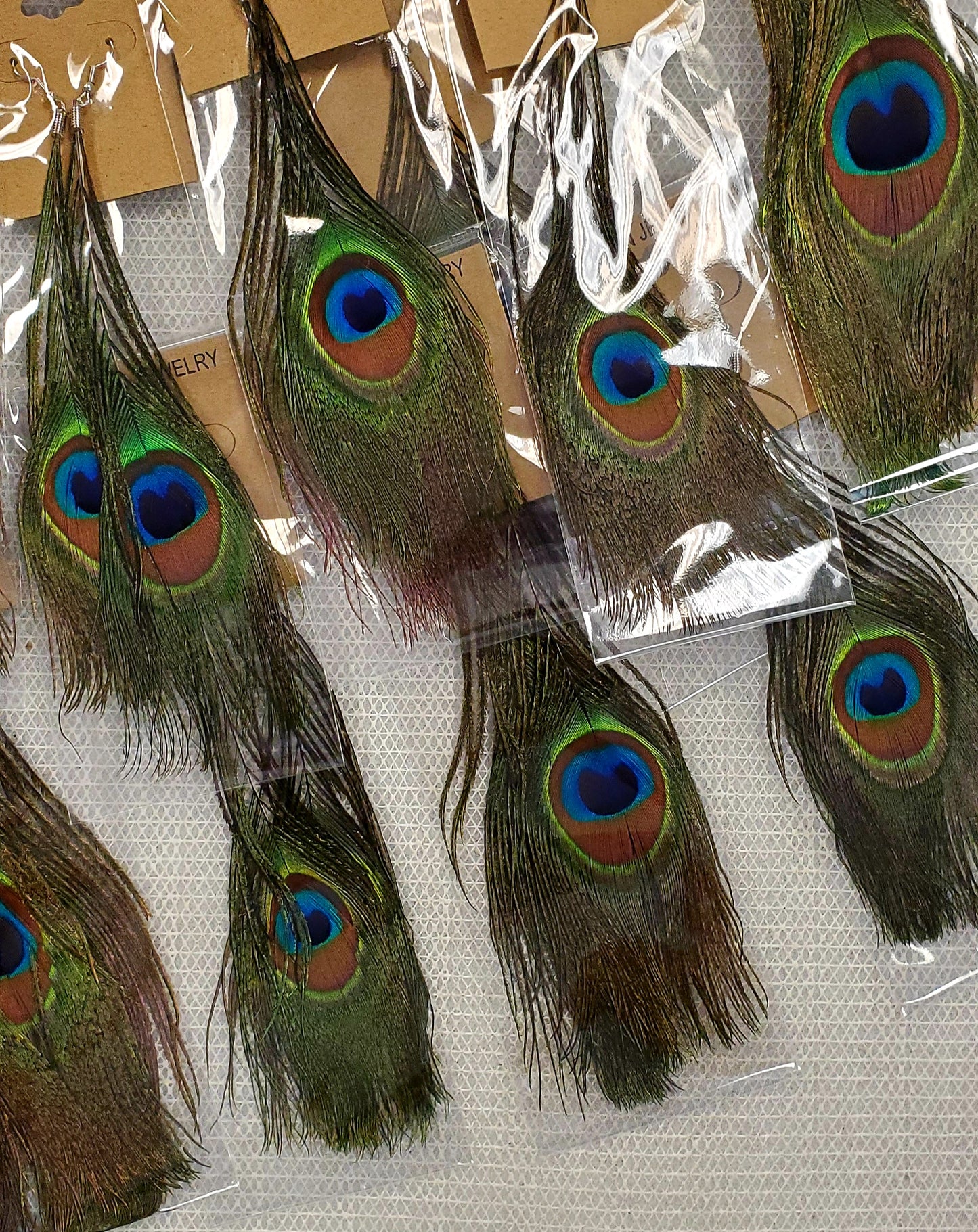 Peacock earrings
