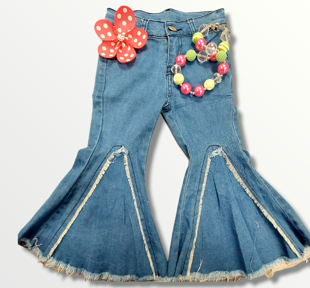 Denim bells for girls – Wild Child Children's Boutique