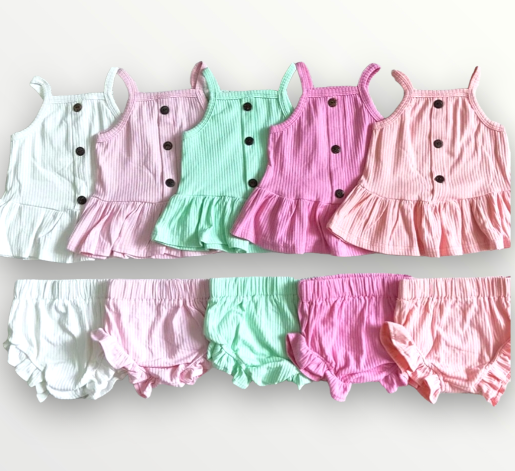 Ribbed summer set