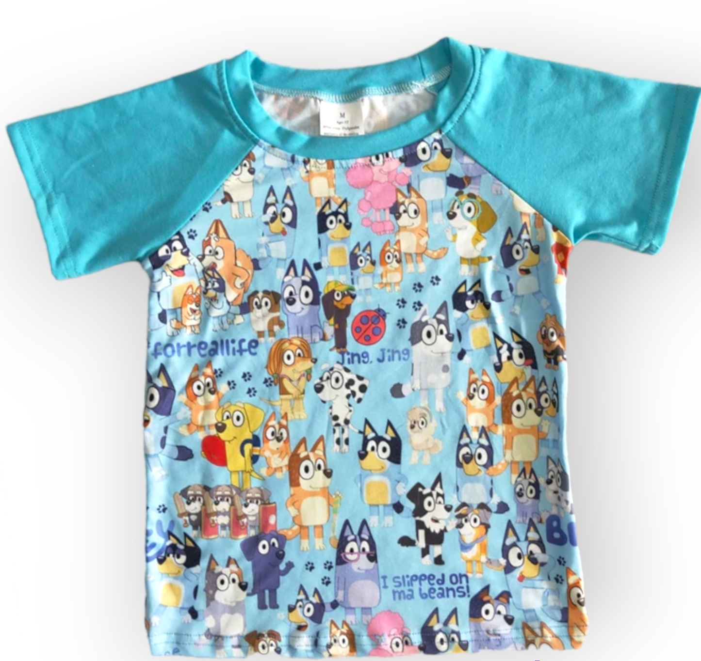 Bluey raglan shirt