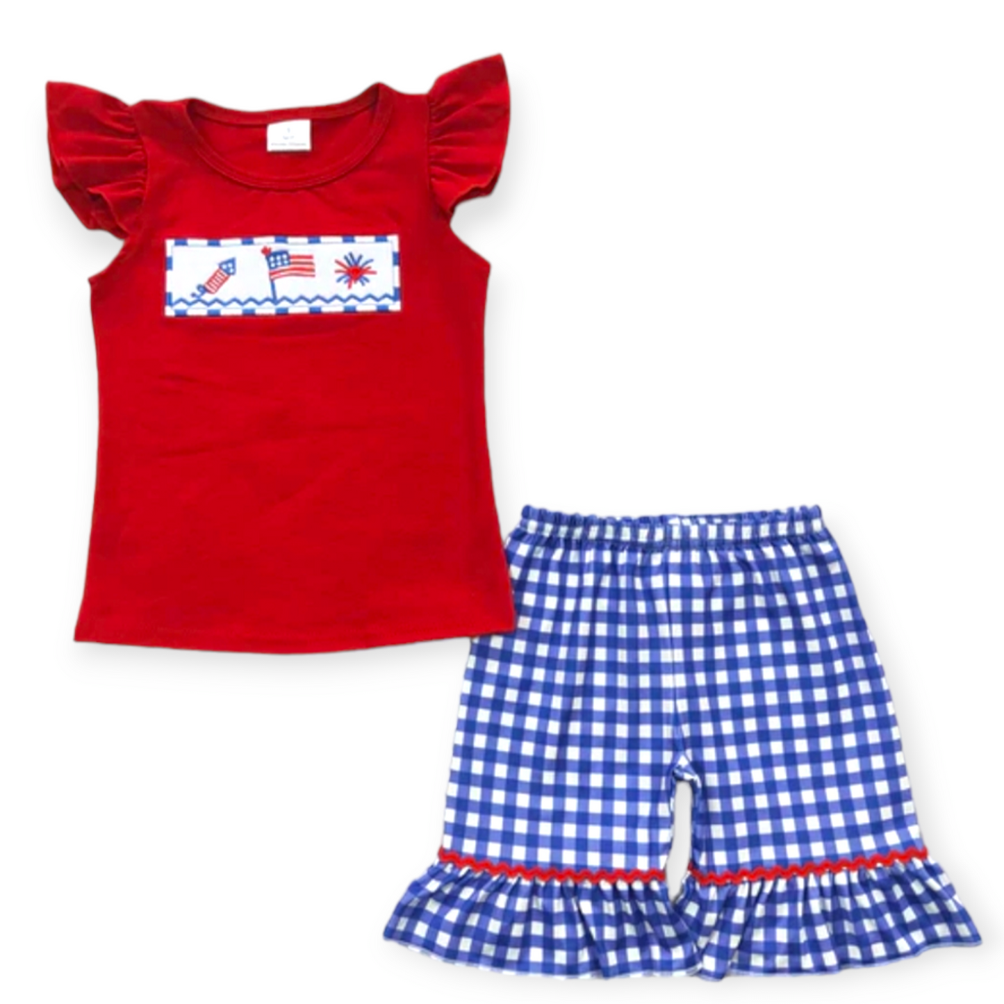 fireworks girl short set