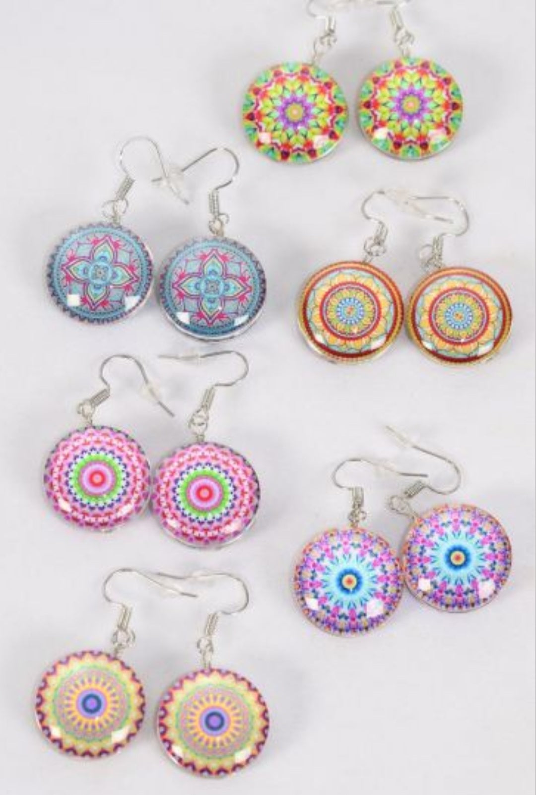 Mandala dangle earrings