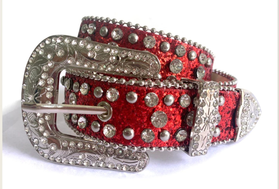 Sparkle rhinestone belt