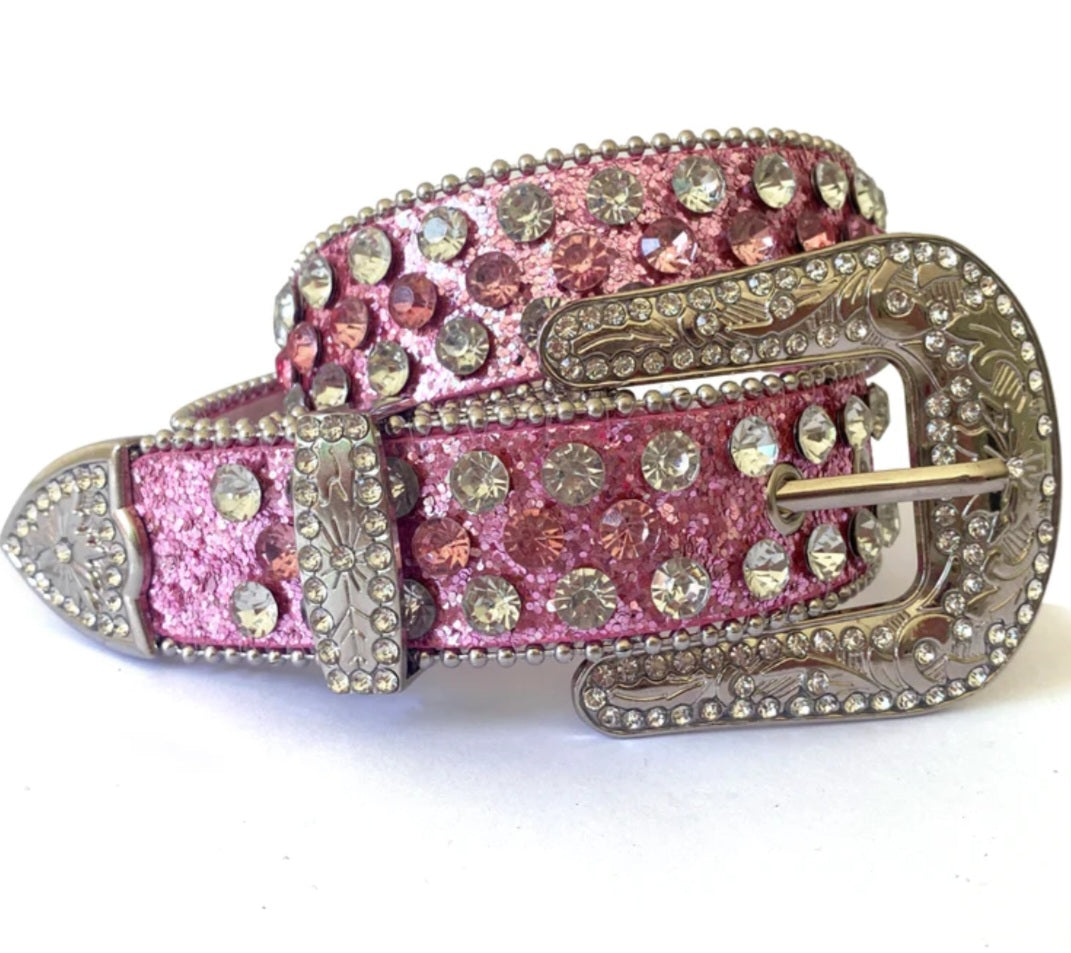 Sparkle rhinestone belt