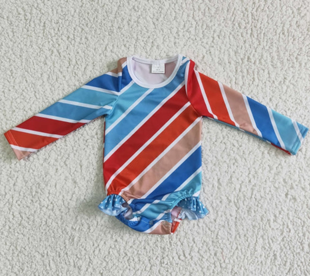 Brother/sister swim match stripe