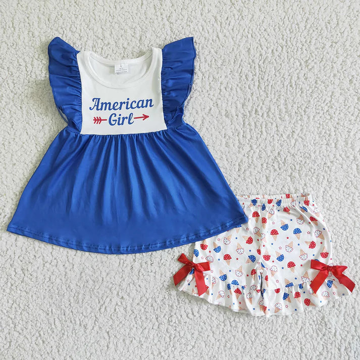 american girl short set