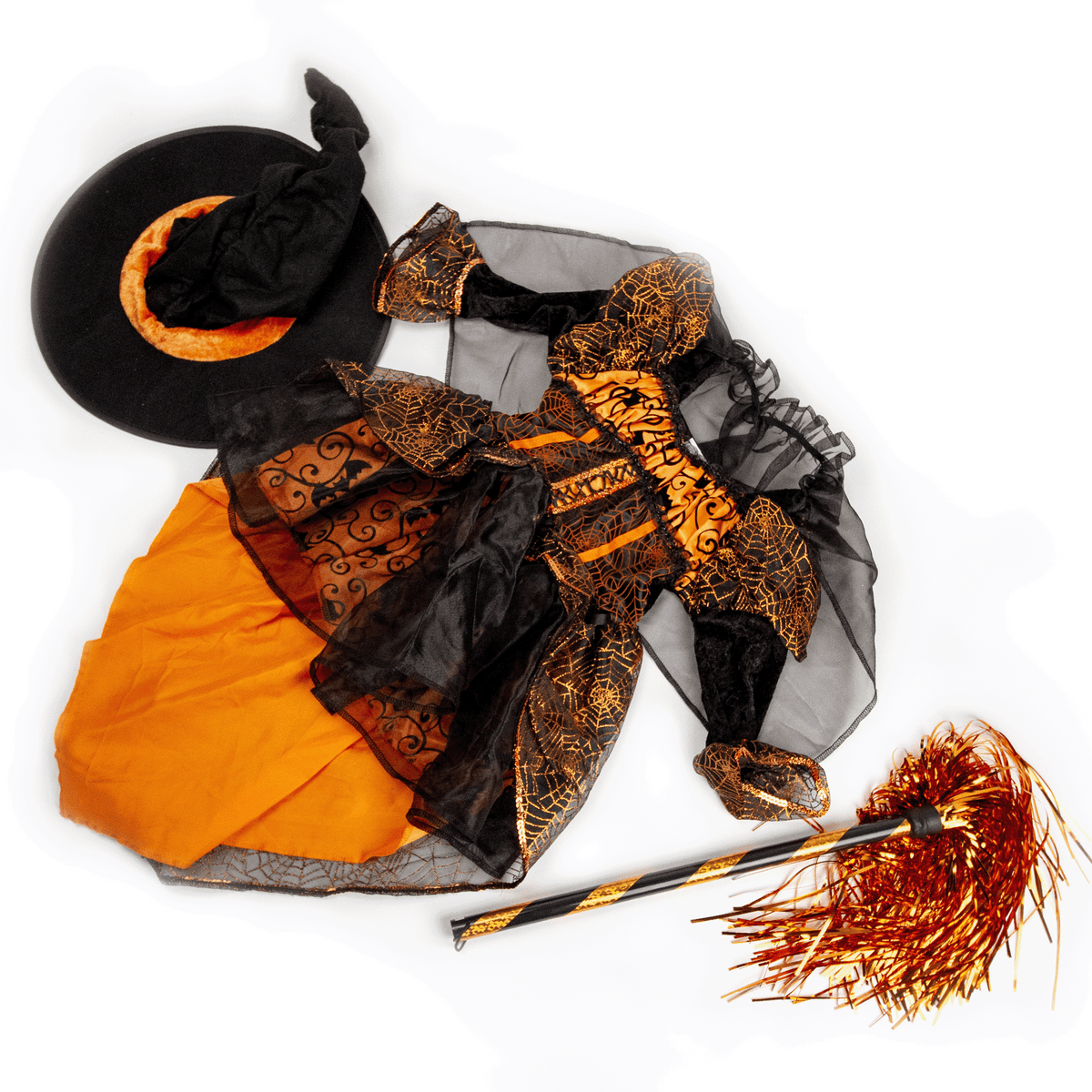 Whimsical Orange Witch