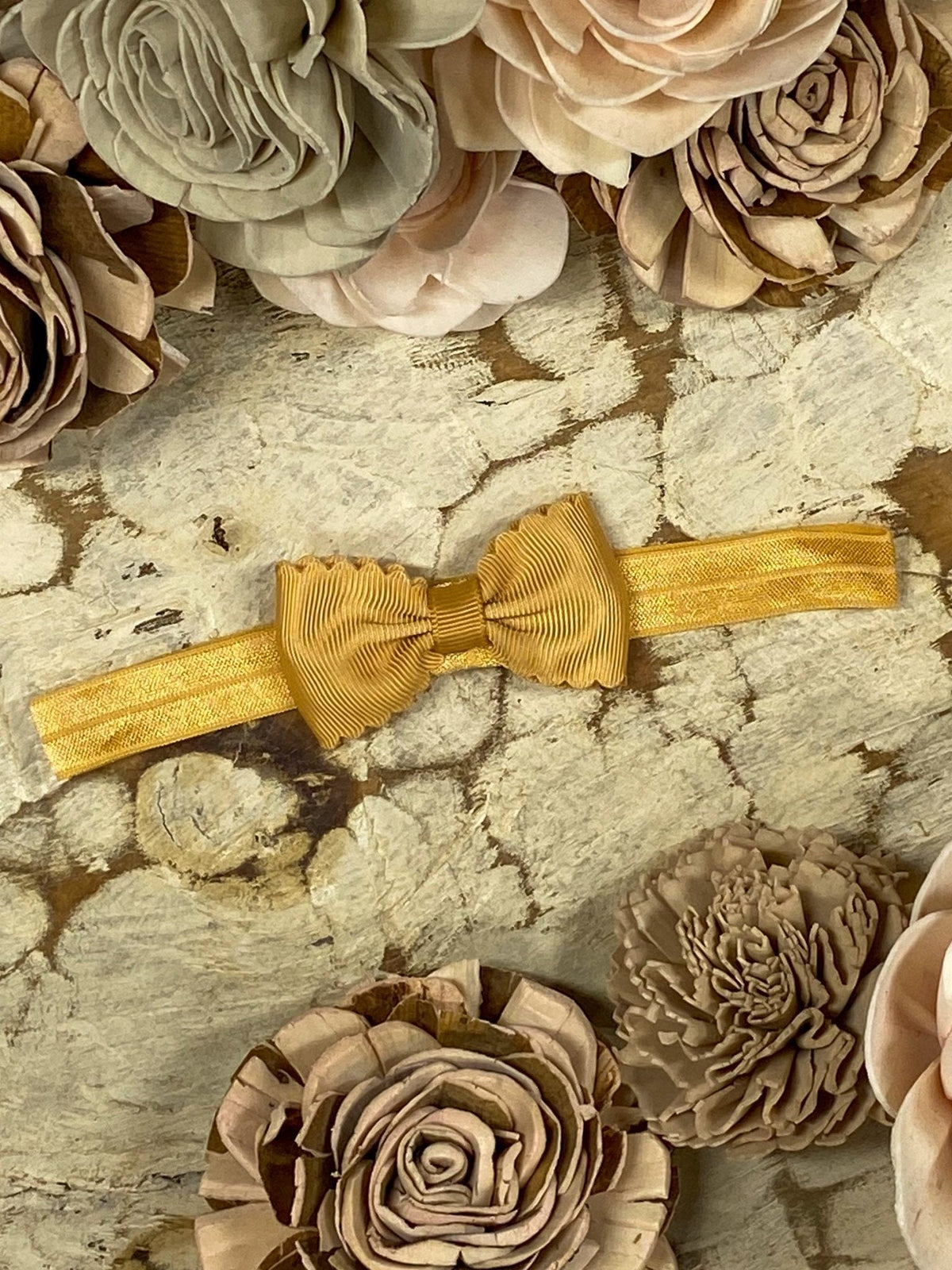 2.5" Bitty Scalloped Bow | Headband