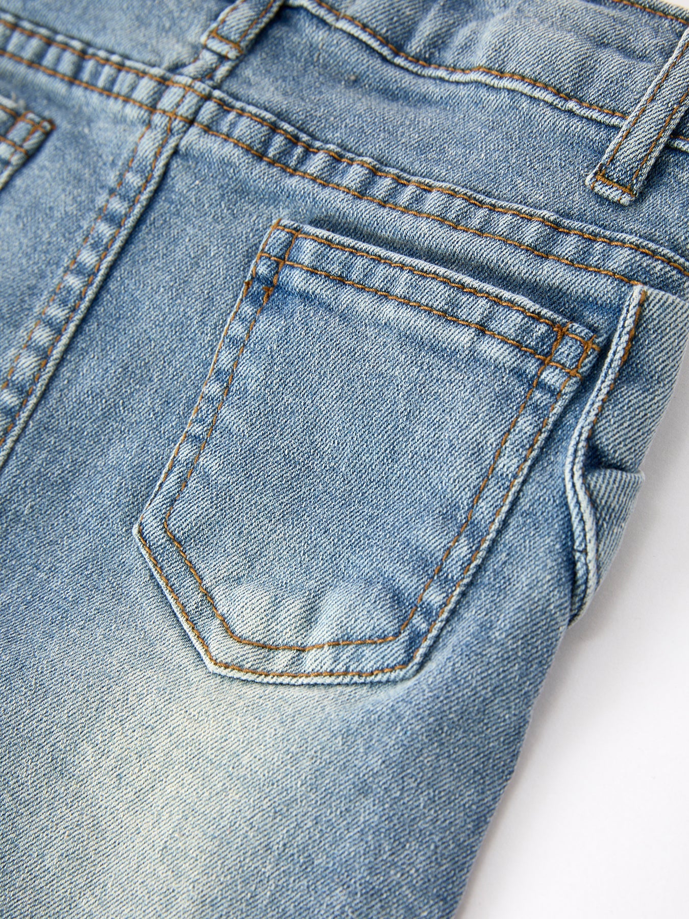 Denim Bow Girls Skirt