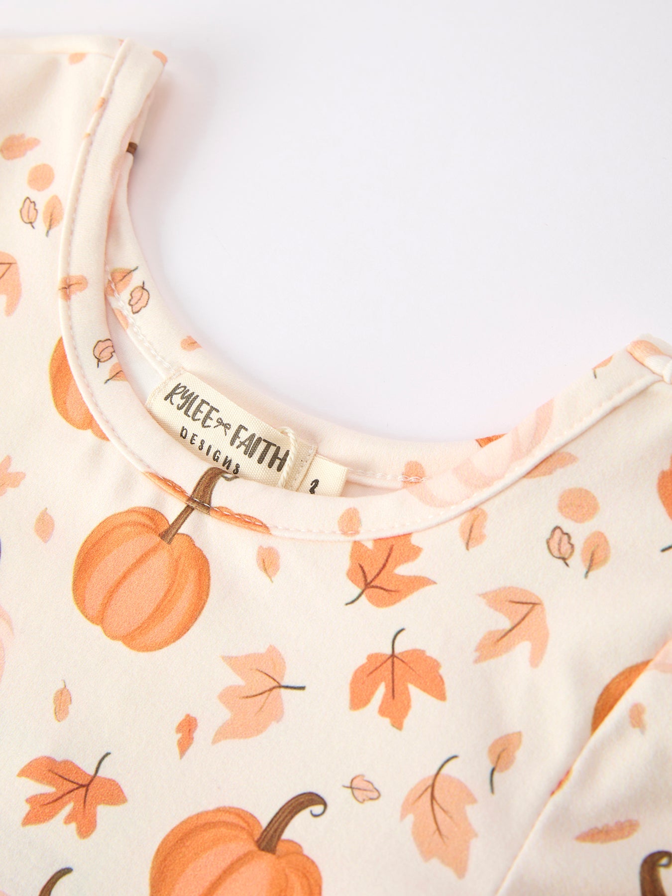 Halloween Thanksgiving Pumpkin Girls Dress Long Sleeve