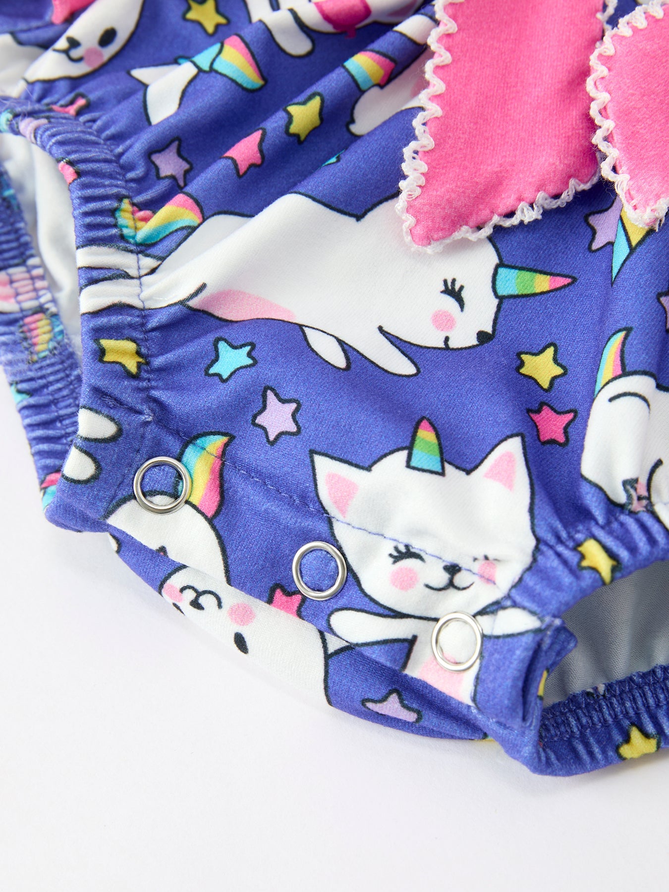 Halloween Ghost Cat Print Girls Long Sleeve Romper