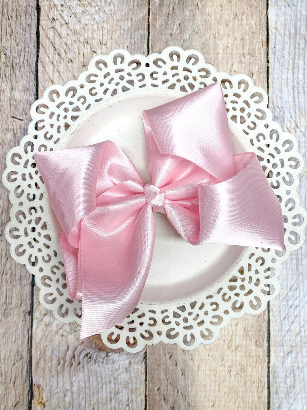 4.5" Classic Satin Hair Bows | Alligator Clips or Headbands