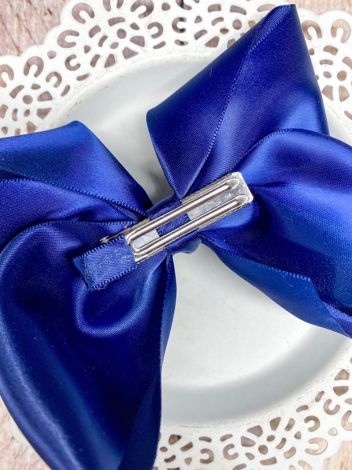 4.5" Classic Satin Hair Bows | Alligator Clips or Headbands