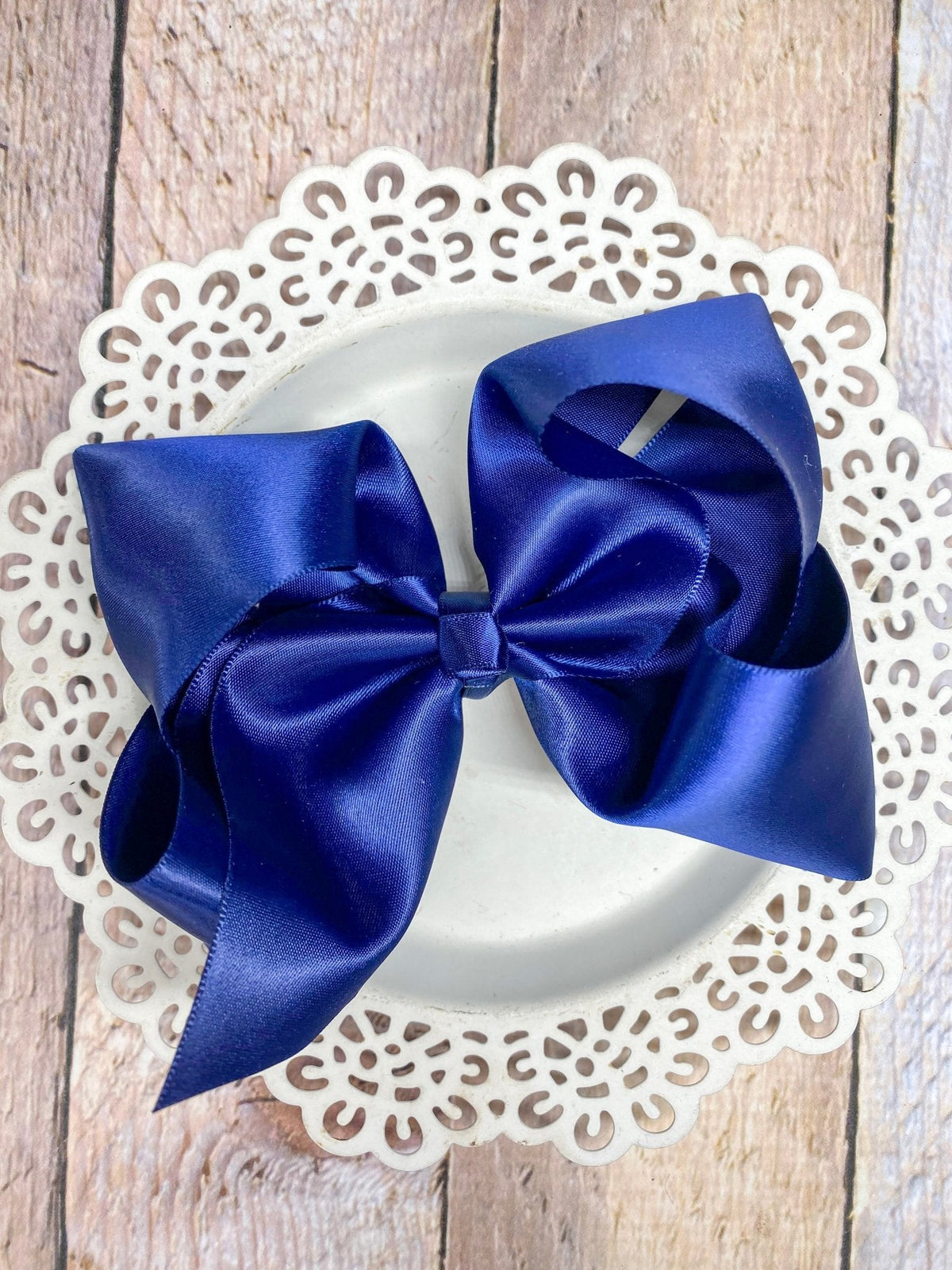 4.5" Classic Satin Hair Bows | Alligator Clips or Headbands
