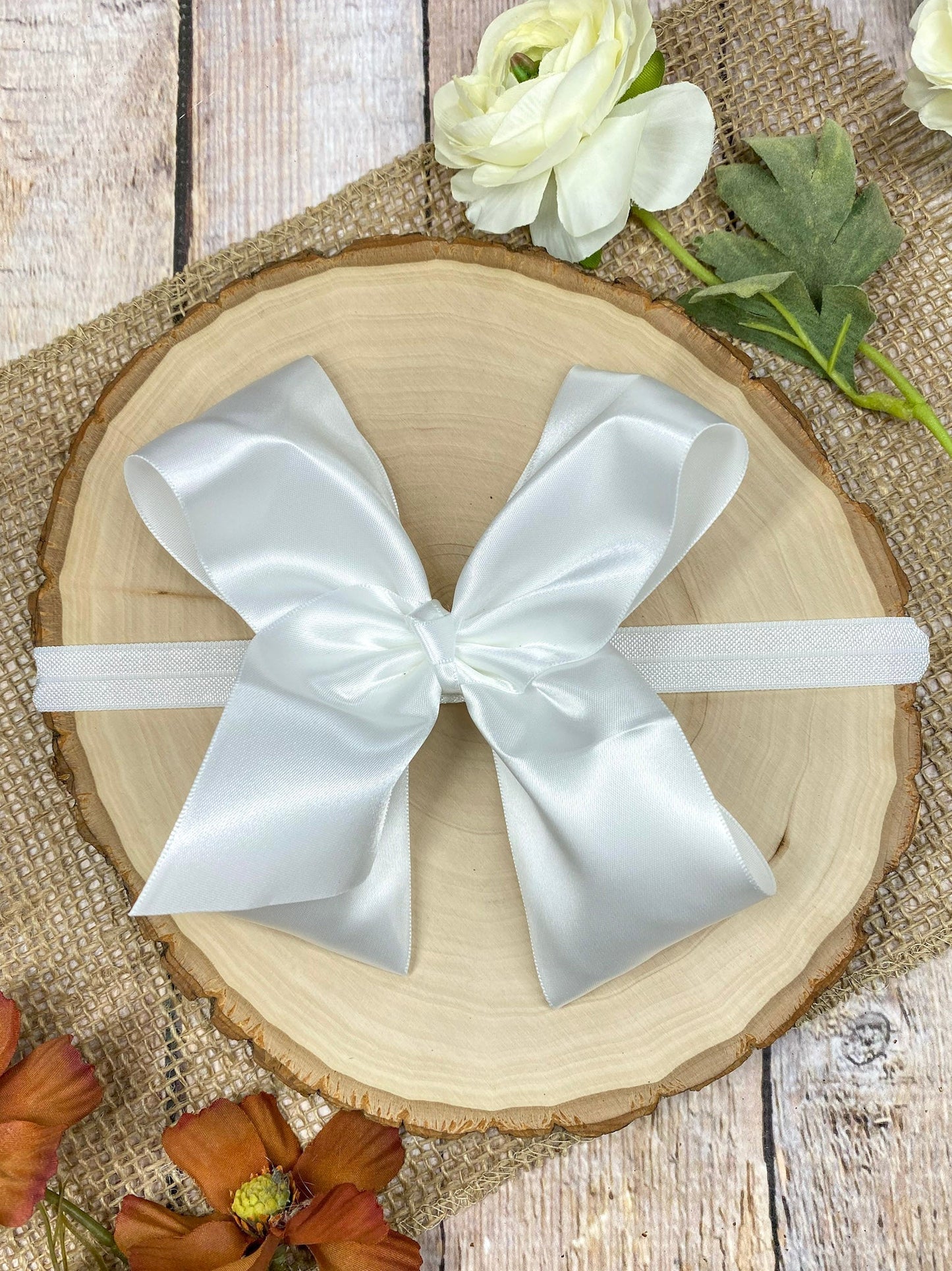 4.5" Classic Satin Hair Bows | Alligator Clips or Headbands