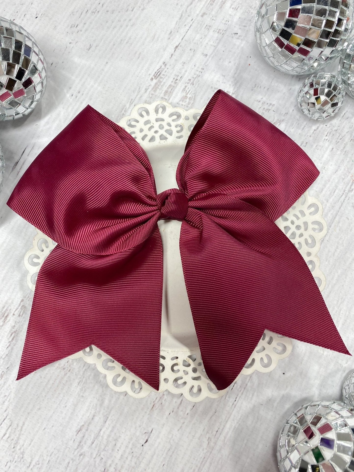 6" Solid Cheer Bow | Pony-O