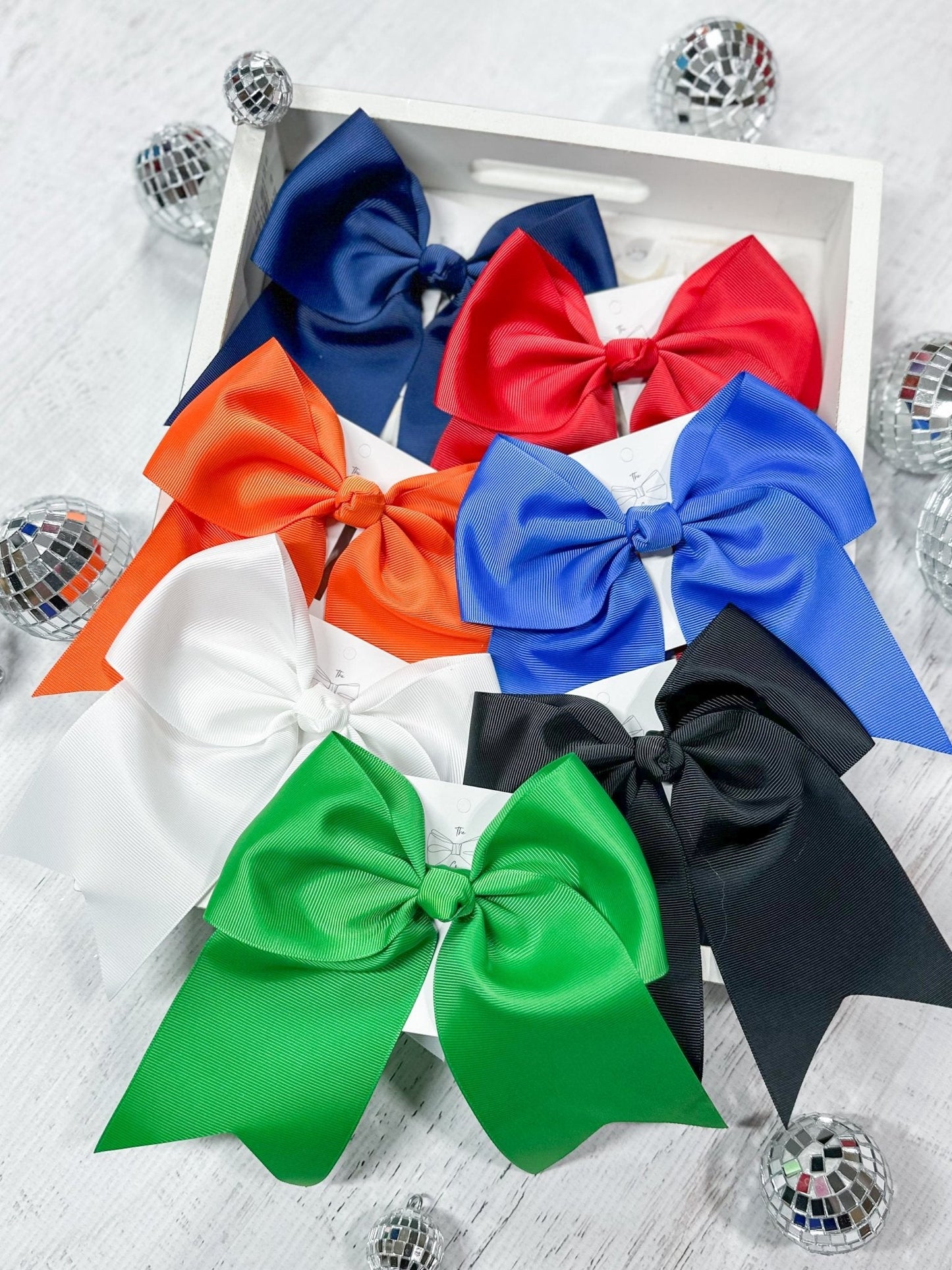 6" Solid Cheer Bow | Pony-O