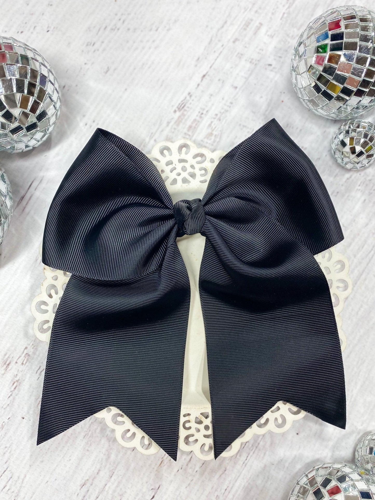 6" Solid Cheer Bow | Pony-O