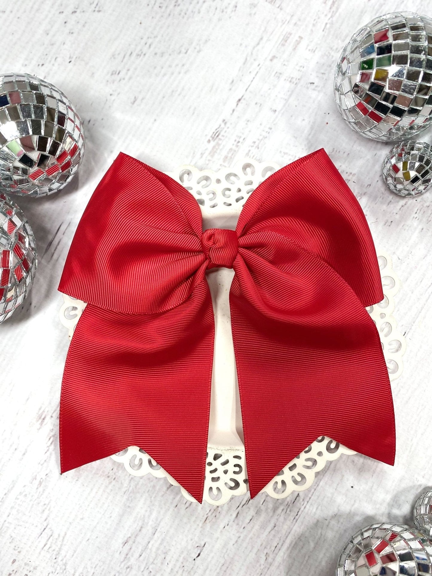 6" Solid Cheer Bow | Pony-O