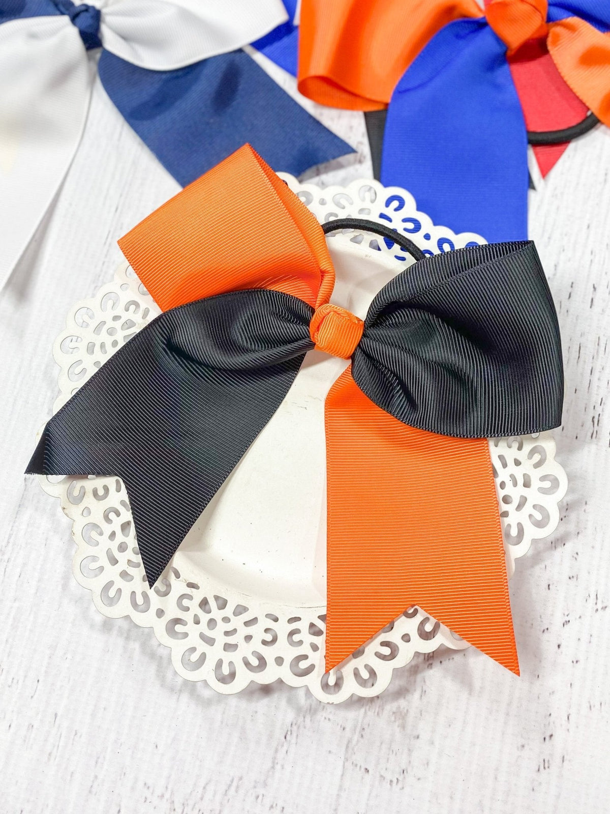 School Spirit Cheer Bows - Pony O - 6"