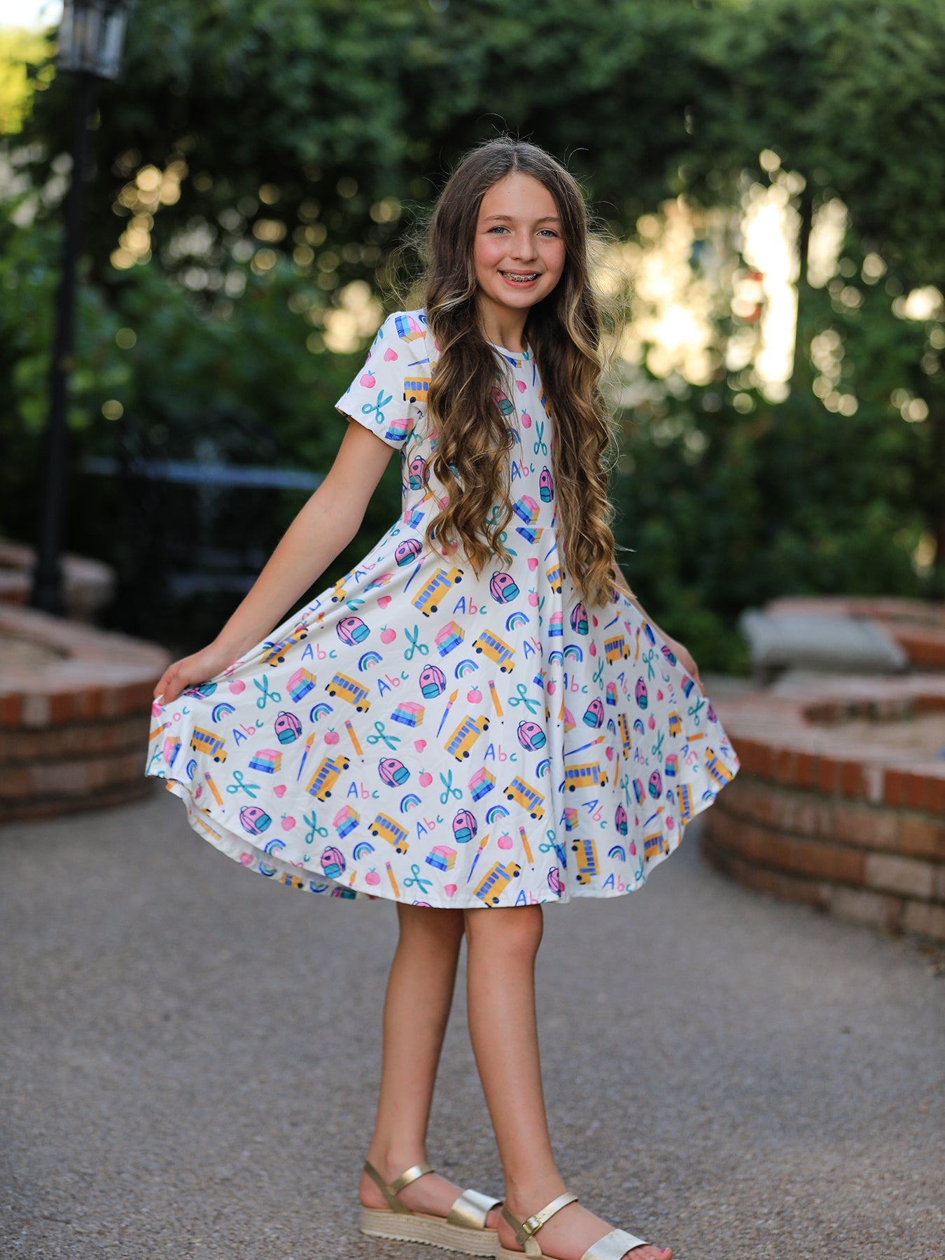 PREORDER Girl Back To School Twirl Dress