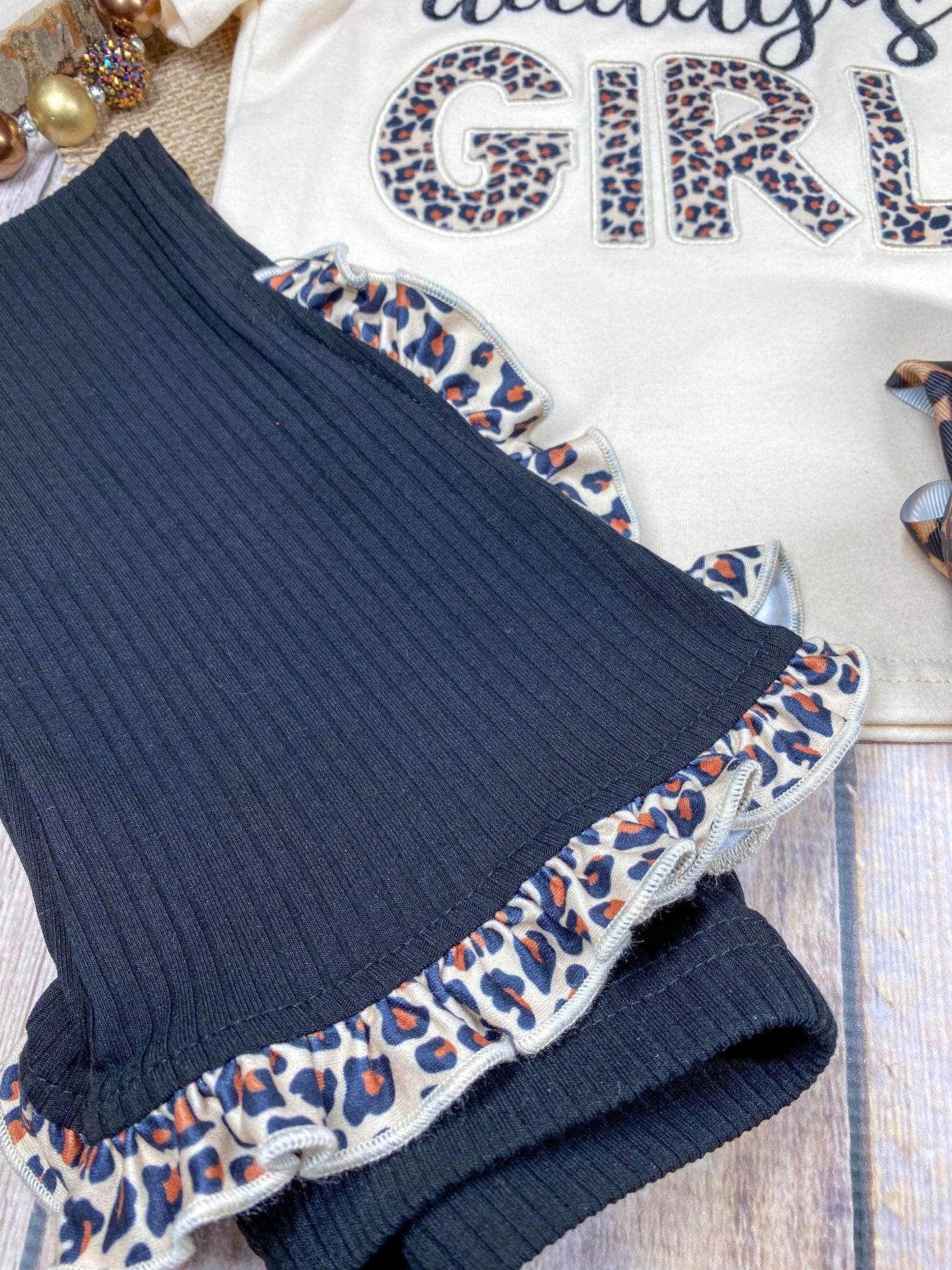 Daddy's Girl Leopard Flare Set