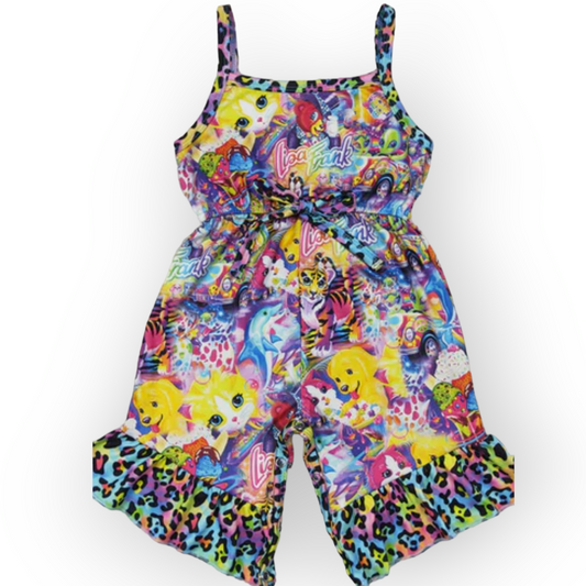 Colors halter romper