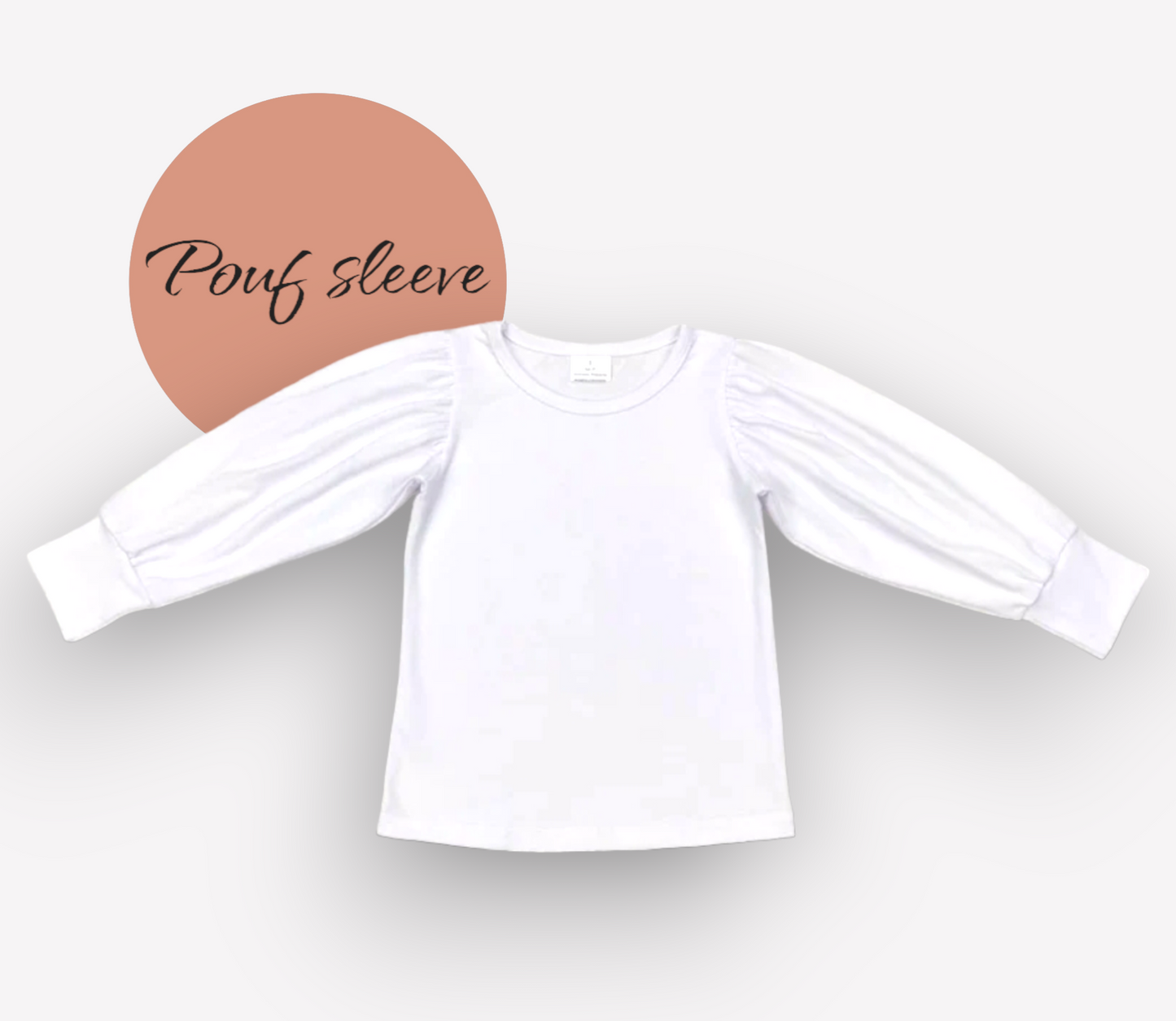 cotton pouf sleeve layering shirt