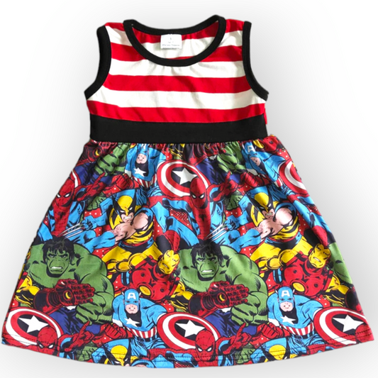 character themed superhero dress