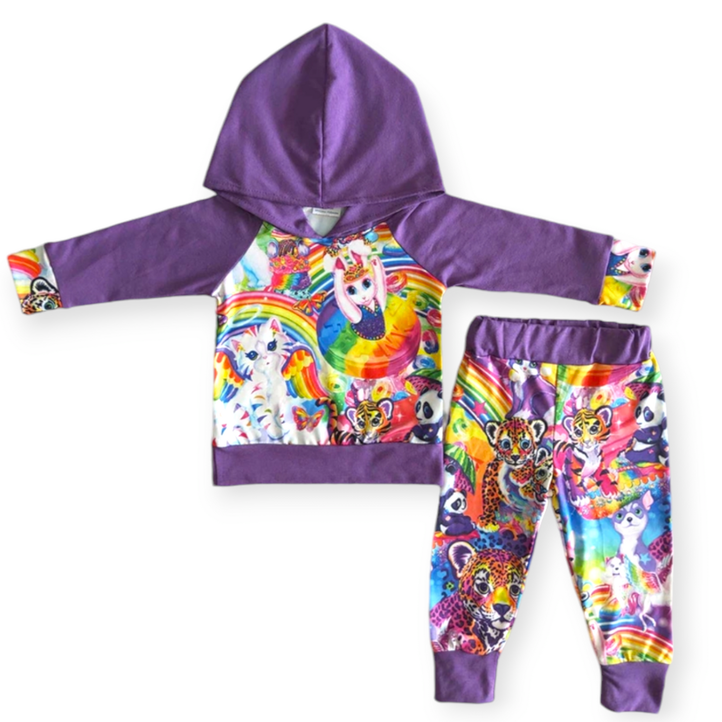 Lisa Frank hoodie suit