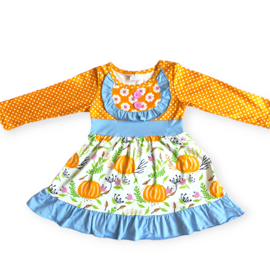 long sleeve pumpkin dress