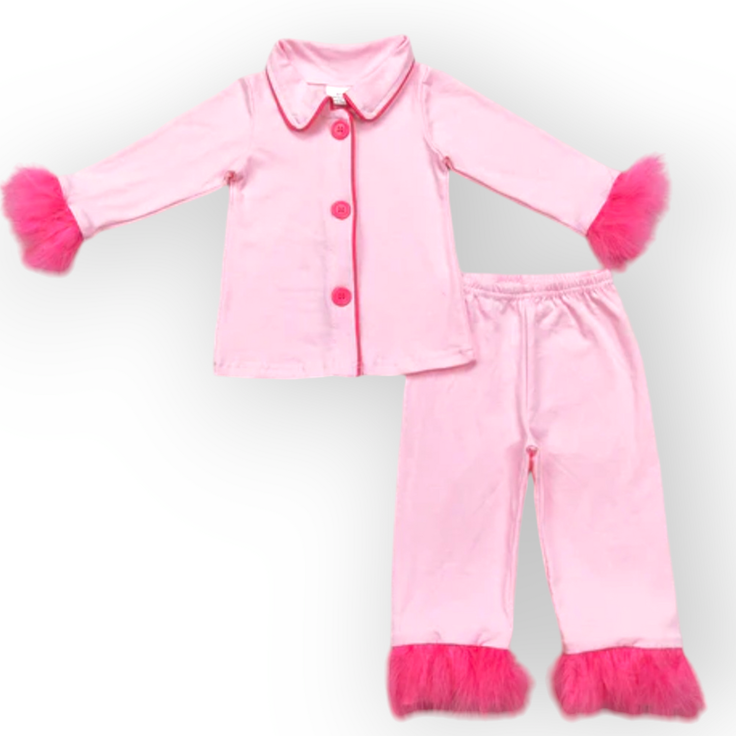 pajamas with fur trim